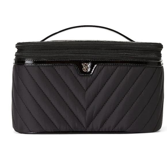 Victoria's Secret Accessories - Victoria's Secret Black Quilted Cosmetic Bag